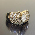 Vintage Wide Band Full Zircon Men Ring Trendy Statement Jewelry Travel Souvenir Gift view 3