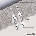 Fashion OL Cylindrical Drop Earrings For Women Long Waterdrop Ear Dangle Versatile Accessories view 5