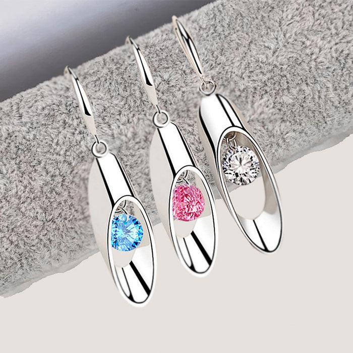 Fashion OL Cylindrical Drop Earrings For Women Long Waterdrop Ear Dangle Versatile Accessories