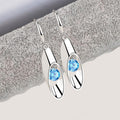 Fashion OL Cylindrical Drop Earrings For Women Long Waterdrop Ear Dangle Versatile Accessories view 2