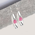 Fashion OL Cylindrical Drop Earrings For Women Long Waterdrop Ear Dangle Versatile Accessories view 3