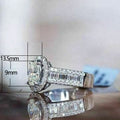 European American Four Prong Oval Zircon Ring High End Women's Wedding Ring Valentine's Gift view 4