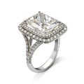 Sparkling Square Princess Cut Ring Fashion Women Engagement Proposal Diamond Style Ring view 3