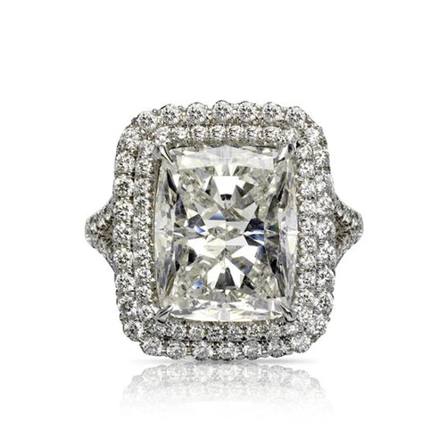 Sparkling Square Princess Cut Ring Fashion Women Engagement Proposal Diamond Style Ring