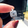Eight Hearts Eight Arrows Simulated Zircon Engagement Ring For Romantic Wedding Dinner Jewelry view 4