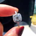 Eight Hearts Eight Arrows Simulated Zircon Engagement Ring For Romantic Wedding Dinner Jewelry view 2