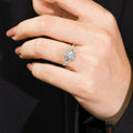 Exquisite Snowflake Flower Engagement Ring For Women, New Cross Border Wedding Ring view 2