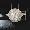 High End Women's Copper Platinum Plated Zircon Ring Fashion Wedding Engagement Index Finger Ring view 5