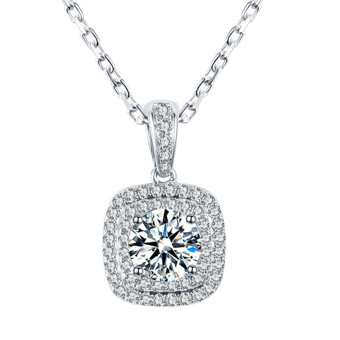 Luxury Full Zircon Necklace For Women, Elegant Wedding Anniversary Celebration Jewelry Gift