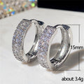 Fashion Ear Cuff Earrings For Women, Simple Platinum Color Hoop Earrings, European Style Jewelry view 5