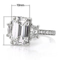 Fashion Engagement Ring With Oversized Square CZ Stone For Women Romantic Bridal Wedding Jewelry view 5