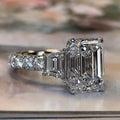 Fashion Engagement Ring With Oversized Square CZ Stone For Women Romantic Bridal Wedding Jewelry view 2
