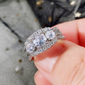 Full Pave Zircon Ring For Women, European American Popular Fashion Hand Jewelry view 2