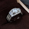 Full Pave Zircon Ring For Women, European American Popular Fashion Hand Jewelry view 3