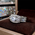 Full Pave Zircon Ring For Women, European American Popular Fashion Hand Jewelry view 4