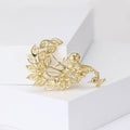 Alloy Zircon Peacock Brooch Pin For Coats And Apparel view 3