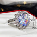 Light Luxury High End Full Inlaid Zircon Women's Wedding Ring Fashion Magazine Style Accessory view 5