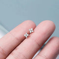 2024 Korean Style Mini Flower Stud Earrings For Women, Small Comfortable Sleep-Friendly Ear Jewelry view 3