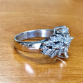 Delicate Full Pave Zircon Floral Ring For Women Light Luxury Fashion Finger Jewelry view 4
