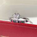 Japanese Korean Style Flower Color Zircon Ring For Women, Valentines Day Gift Fashion Finger Ring view 4