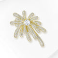Alloy Zircon Firework Brooch Pin For Elegant Coat Accessories view 3
