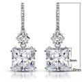 8x8mm Rock Candy Zircon Tassel Drop Earrings For Women, Slimming Round Face Fashion Jewelry view 5