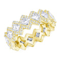 Hip Hop Classic Diamond Shape Cuban Ring European American Trendy Finger Ring For Men view 6
