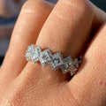 Hip Hop Classic Diamond Shape Cuban Ring European American Trendy Finger Ring For Men view 2