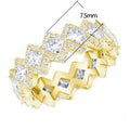 Hip Hop Classic Diamond Shape Cuban Ring European American Trendy Finger Ring For Men view 5