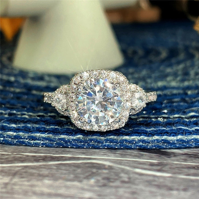 European Bridal Engagement Banquet Ring For Women, Elegant Wedding Party Jewelry
