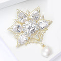 Copper Zircon Pendant Brooch Pin For Elegant Women's Coat Decoration view 4