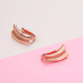 Copper Metal Geometric Hoop Ear Cuffs For Couples, European American Fashion Ear Jewelry Earrings view 4