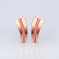 Copper Metal Geometric Hoop Ear Cuffs For Couples, European American Fashion Ear Jewelry Earrings view 2
