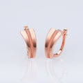 Copper Metal Geometric Hoop Ear Cuffs For Couples, European American Fashion Ear Jewelry Earrings view 1