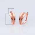 Copper Metal Geometric Hoop Ear Cuffs For Couples, European American Fashion Ear Jewelry Earrings view 5