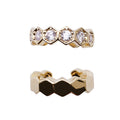 Real Gold Plated Copper Zircon Round Ear Cuff Clip-on Earrings Korean Minimalist Jewelry view 5