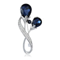 Alloy Crystal Tulip Brooch Pin For Coats And Suits view 1