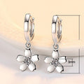 Fresh Simple Flower Drop Earrings For Women, Elegant Floral Dangle Earrings Fashion Jewelry view 4