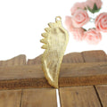 Large Feathered Wing Metal Pendant Charm For Jewelry Making view 4