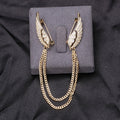Alloy Angel Wing Chain Brooch Pin For Cardigan Accessories view 1