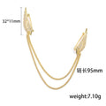 Alloy Angel Wing Chain Brooch Pin For Cardigan Accessories view 5