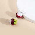 Cute Acrylic Enamel Simulated Fruit Lemon Banana Mangosteen Tomato Potato Alloy Hook Drop Earrings view 3