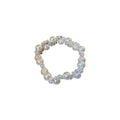 French Vintage Rococo Faux Pearl Crystal Circle Geometric Choker Necklace view 5