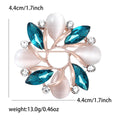 Alloy Cats Eye Wreath Brooch Pin For Womens Coats view 5