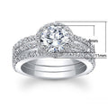 European Style Cubic Zirconia Engagement Ring For Women Wedding Accessory view 4