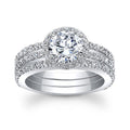 European Style Cubic Zirconia Engagement Ring For Women Wedding Accessory view 3