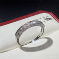 Copper Inlaid Zircon Couple Rings Unisex Finger Rings For Men And Women Fashion Jewelry view 5