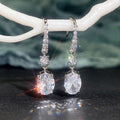 Fashion Colorful Rhinestone Drop Earrings Multi Color Series Statement Earrings view 3