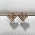 Sparkling Geometric Diamond Shape Stud Earrings For Women, Light Luxury Triangle Fashion Ear Jewelry view 8