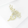 Alloy Pearl Deer Brooch For Coats Dresses And Formal Wear view 4